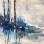 Breathe, 16"x12" oil and mixed media on canvas